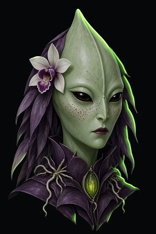 Portrait of The Orchid Widow