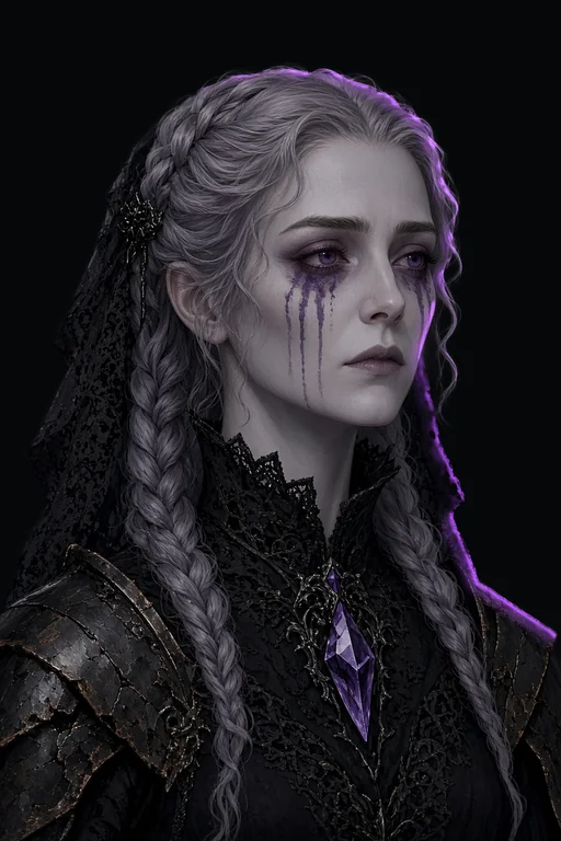 Portrait of Mourner-Adept Seraphine Dol